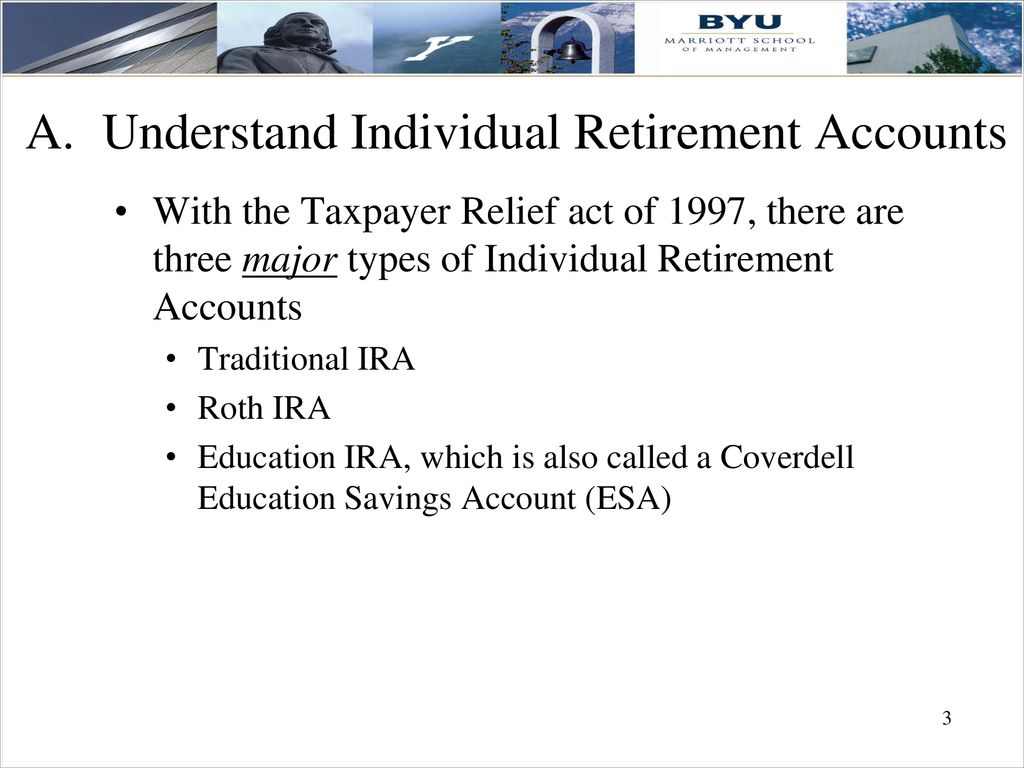 Understand Individual Retirement Accounts