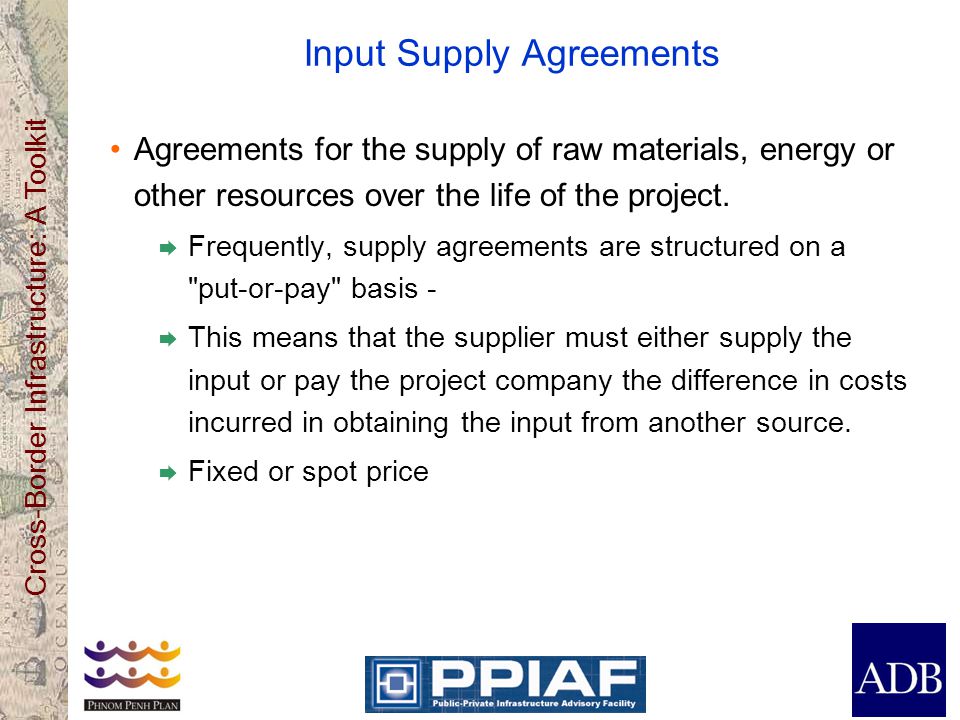Input Supply Agreements