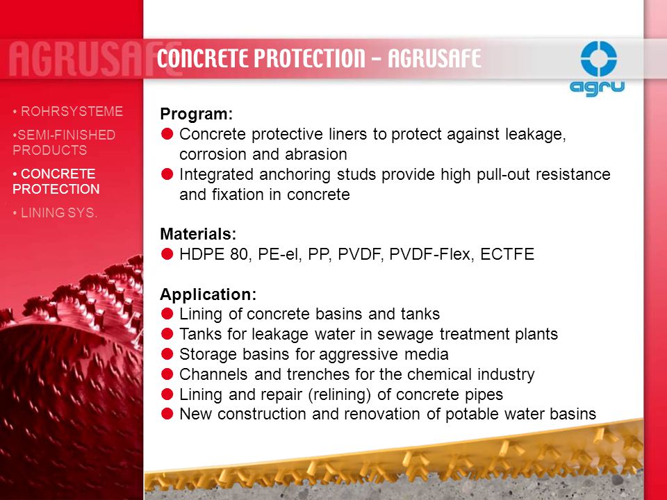CONCRETE PROTECTION - AGRUSAFE