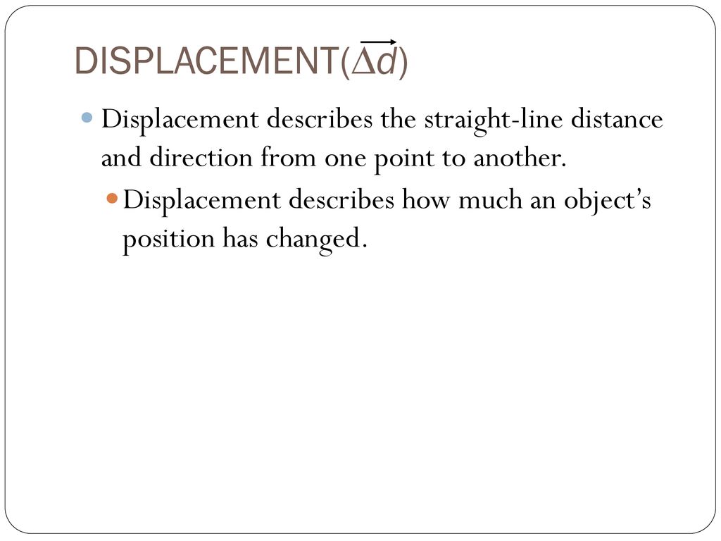 Motion Many words are used when describing motion. ppt download