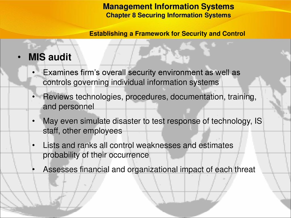 MIS audit Management Information Systems