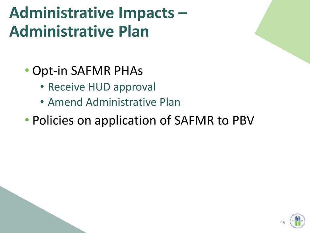 Implementing Small Area Fair Market Rents (SAFMRs) for the HCV Program