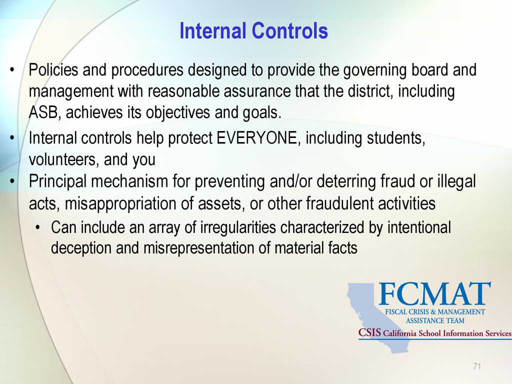 The Critical Role of Internal Control Procedures - New Jersey