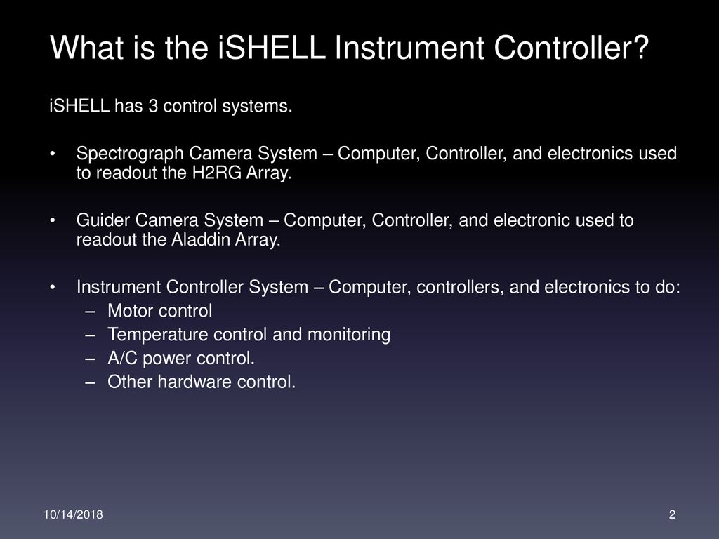 What is the iSHELL Instrument Controller