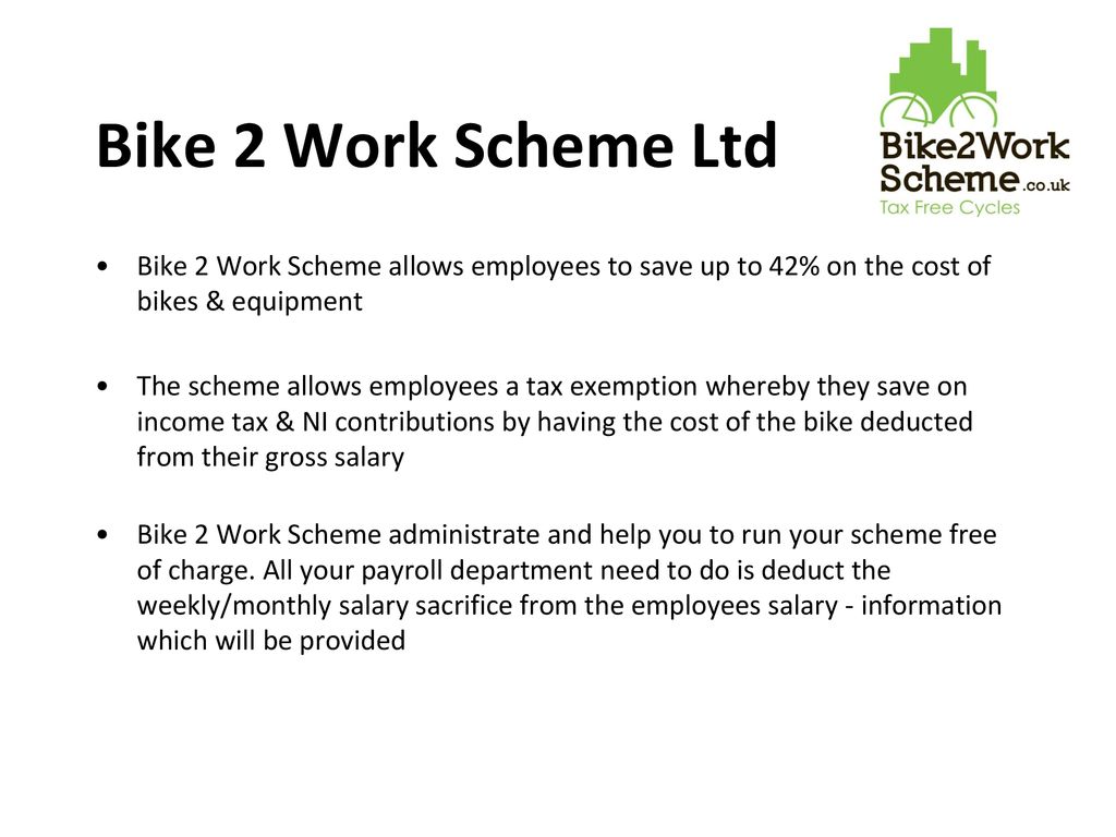 cycle to work scheme p11d