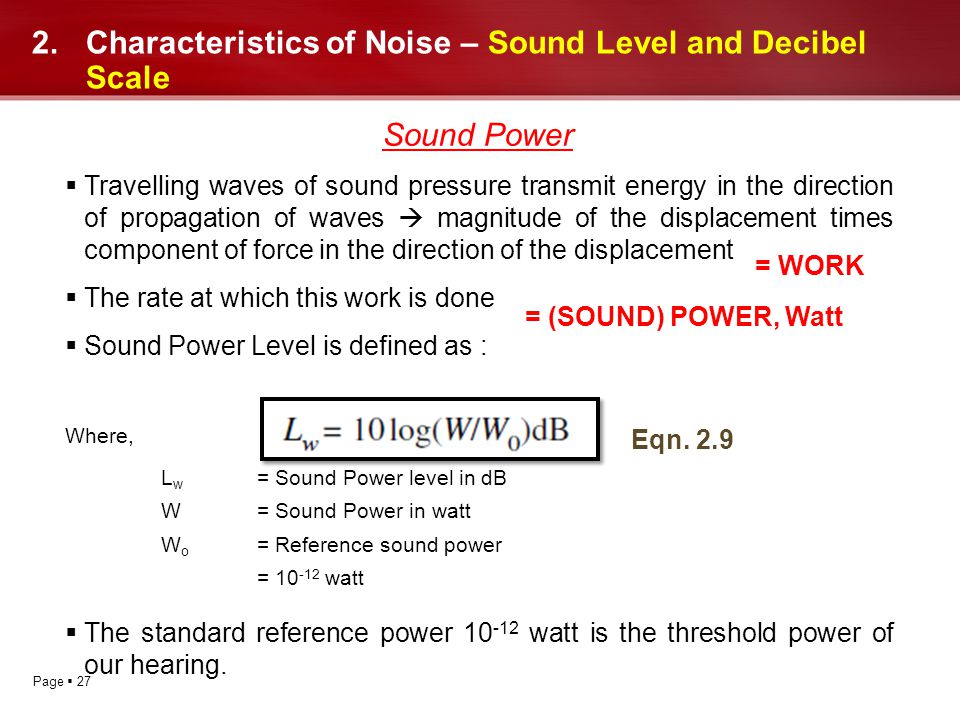 Chapter 2: Noise and Vibration - ppt download
