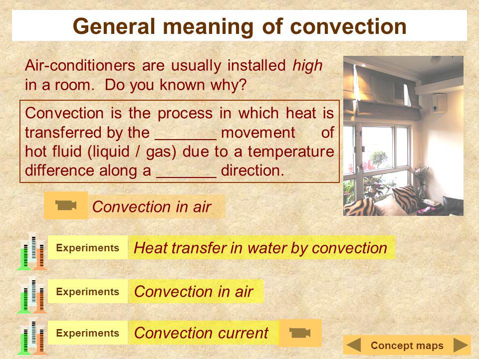 General meaning of convection