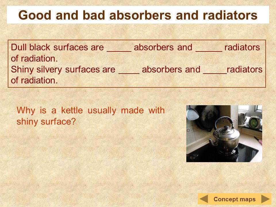 Good and bad absorbers and radiators