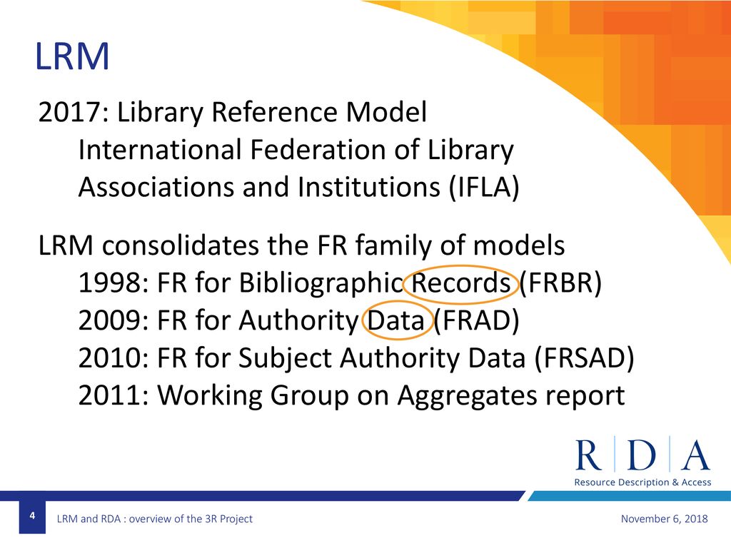 LRM 2017: Library Reference Model