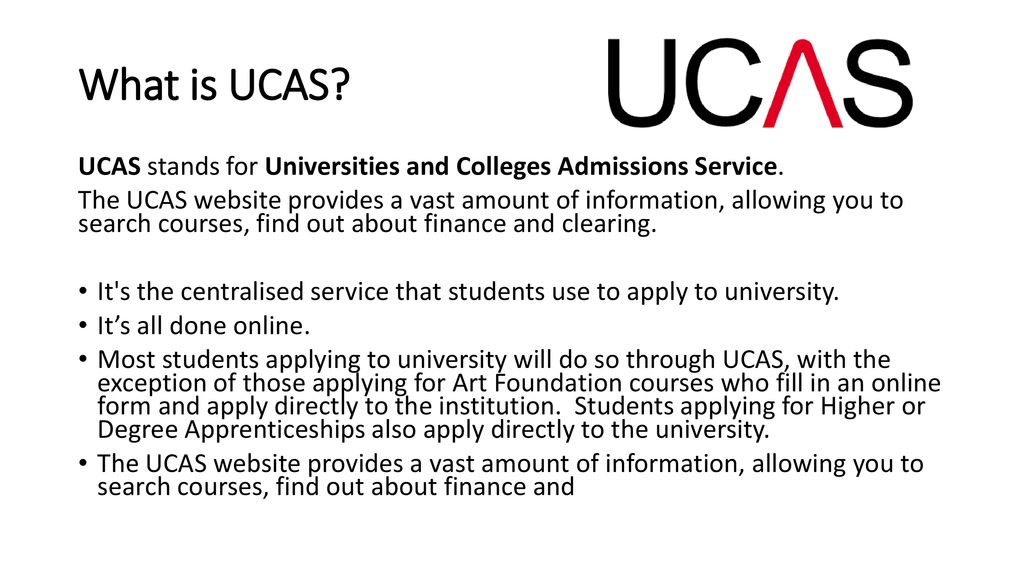 UCAS Information Evening For Parents and Carers - ppt download