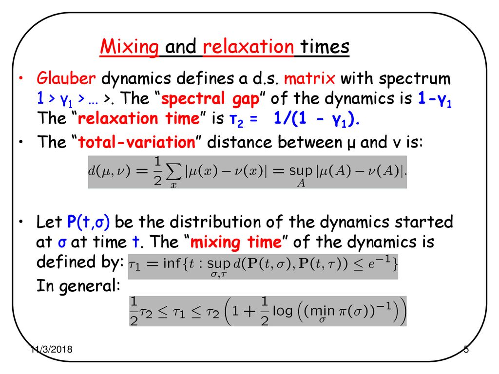 Glauber dynamics on trees and hyperbolic graphs ppt download