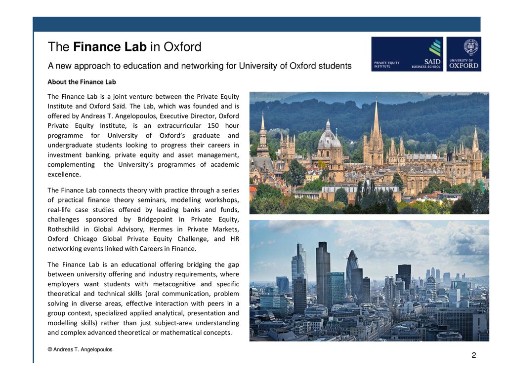 Oxford Saïd Finance Lab - ppt download