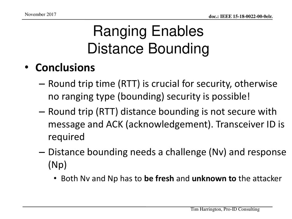 Ranging Enables Distance Bounding