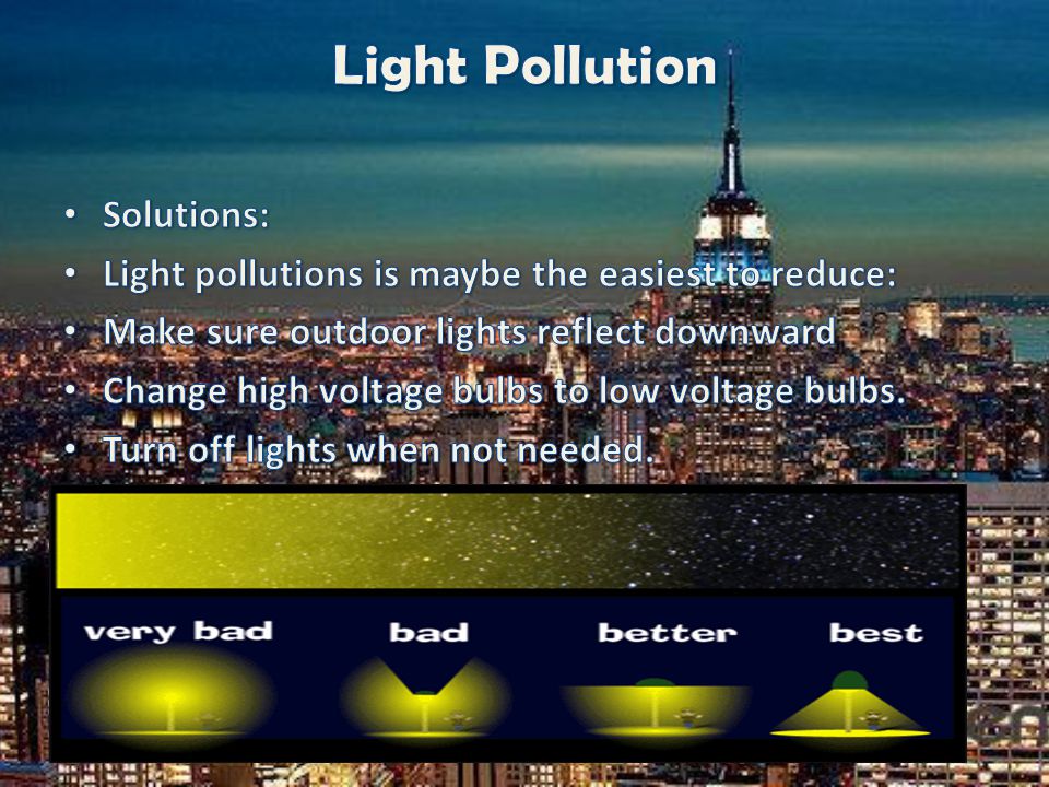 Light Pollution Solutions: