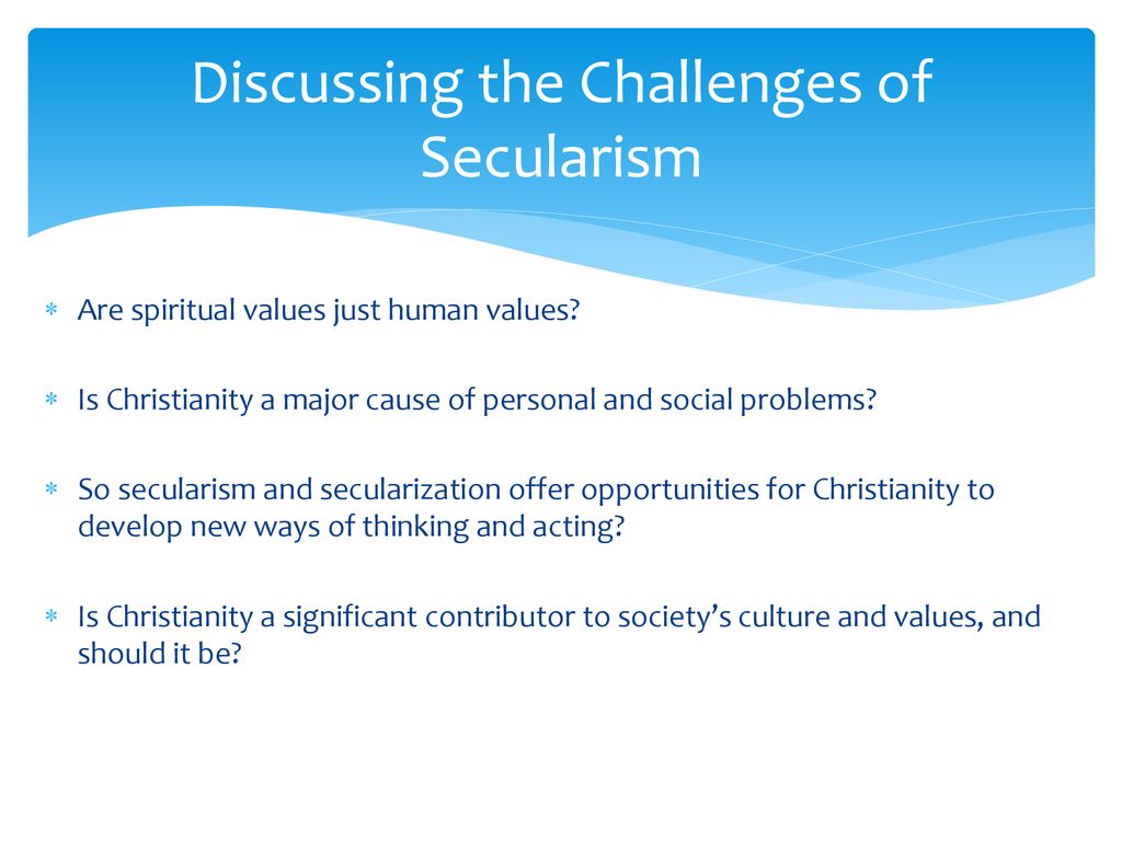 effects of secularism on society