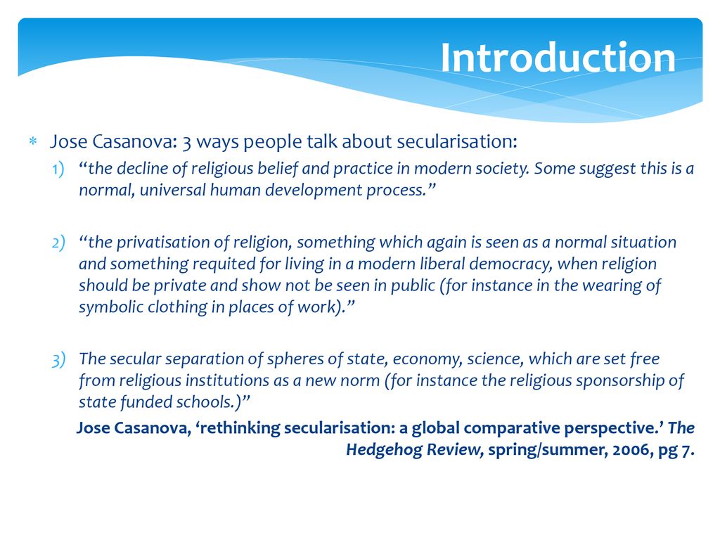 The Challenge Of Secularism Ppt Download