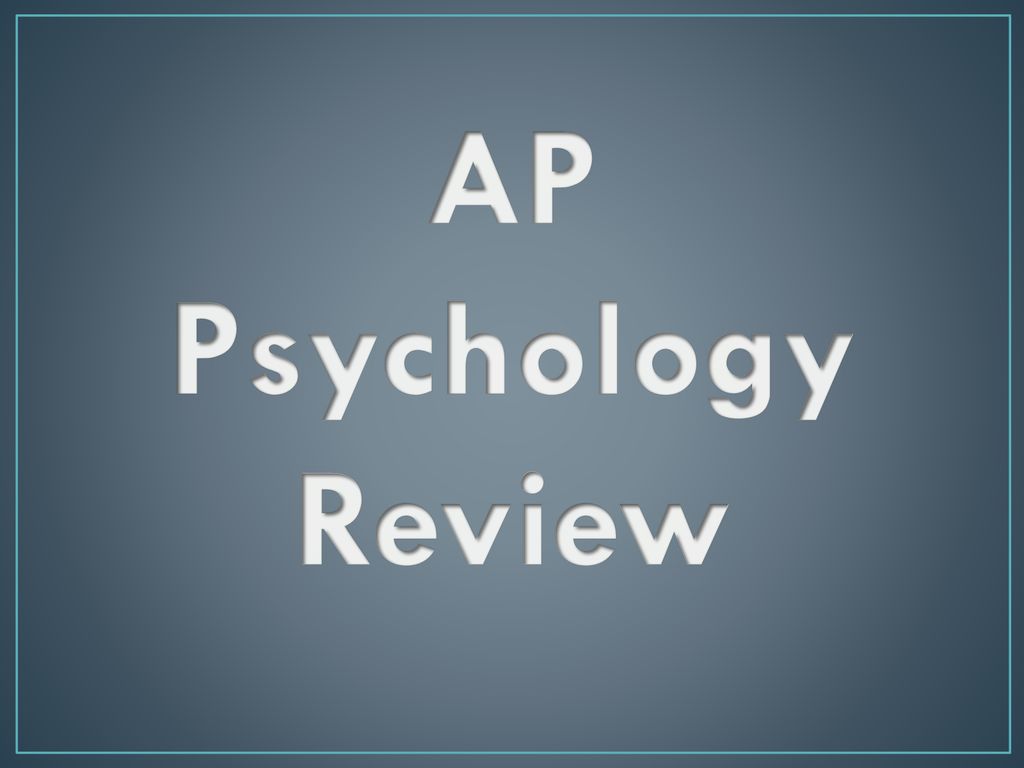 ap psychology research review