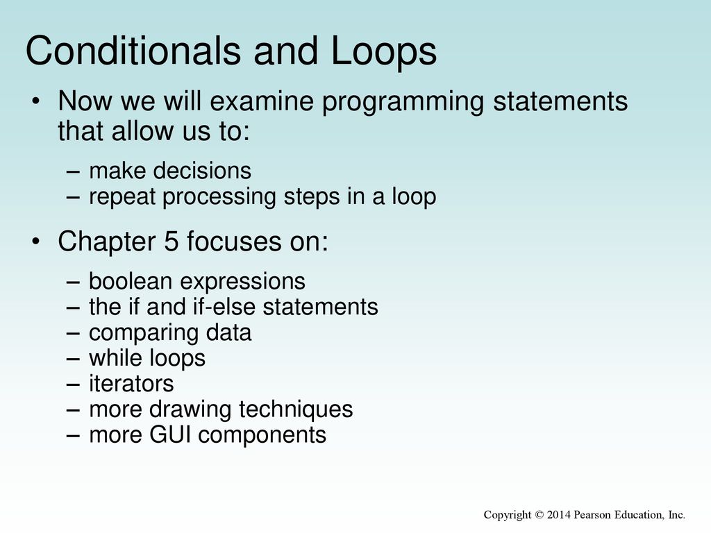 Chapter 5 Conditionals and Loops - ppt download