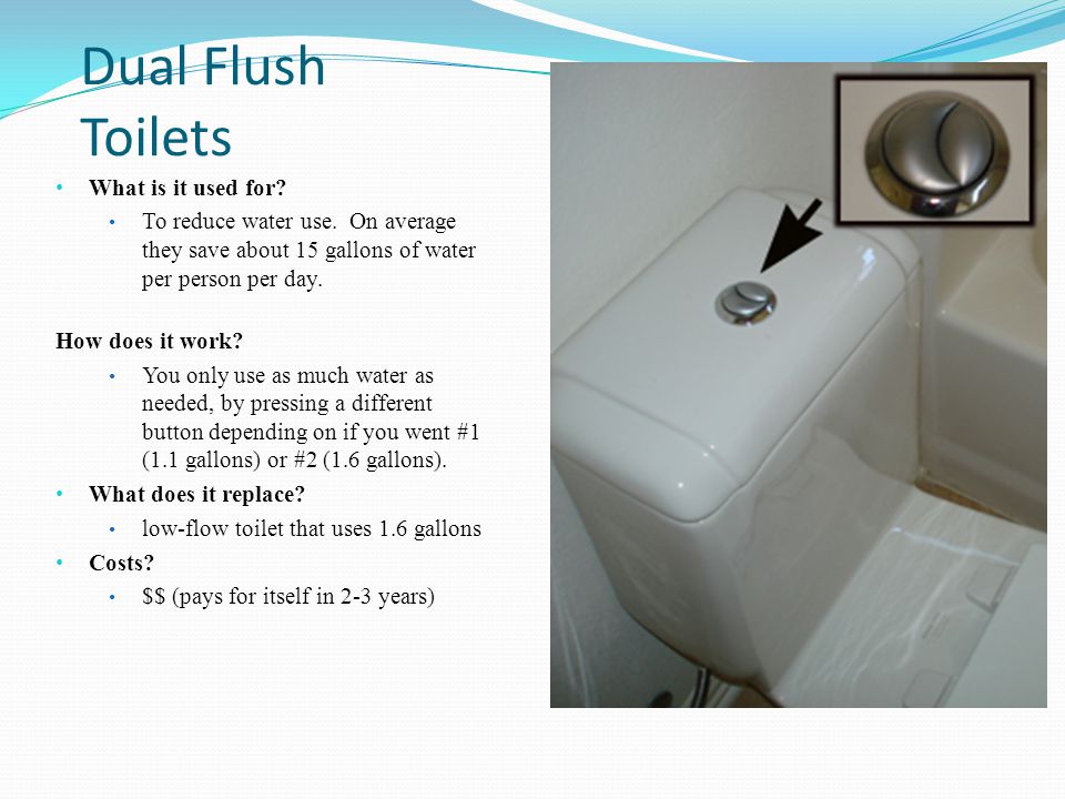 Dual Flush Toilets What is it used for