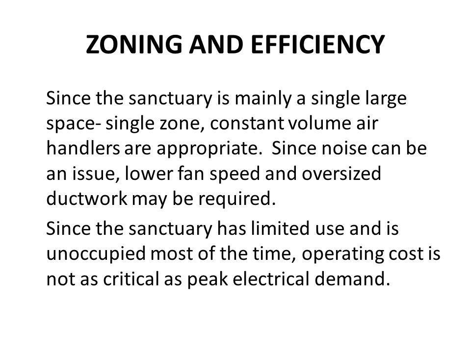 ZONING AND EFFICIENCY