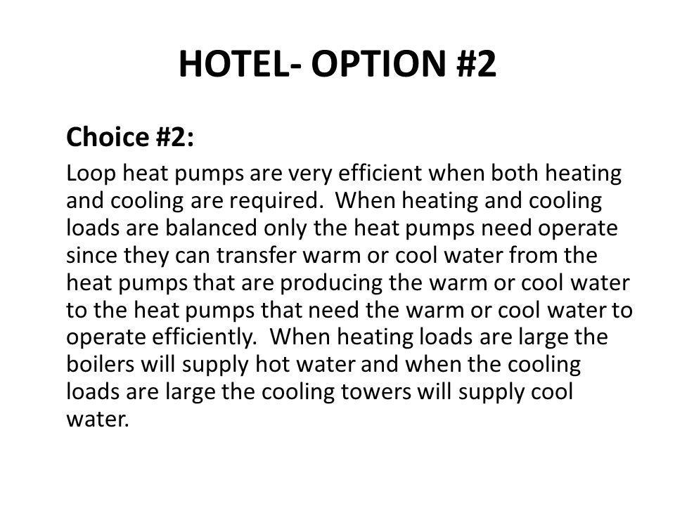 HOTEL- OPTION #2