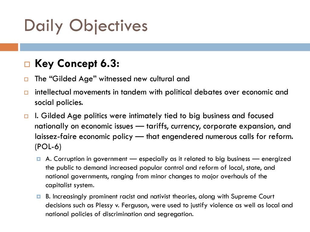 Daily Objectives Key Concept 6.3: - ppt download