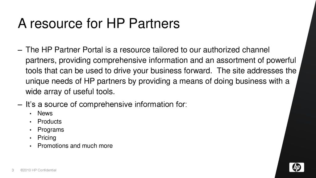 NA HP Partner Portal Tour - ppt download