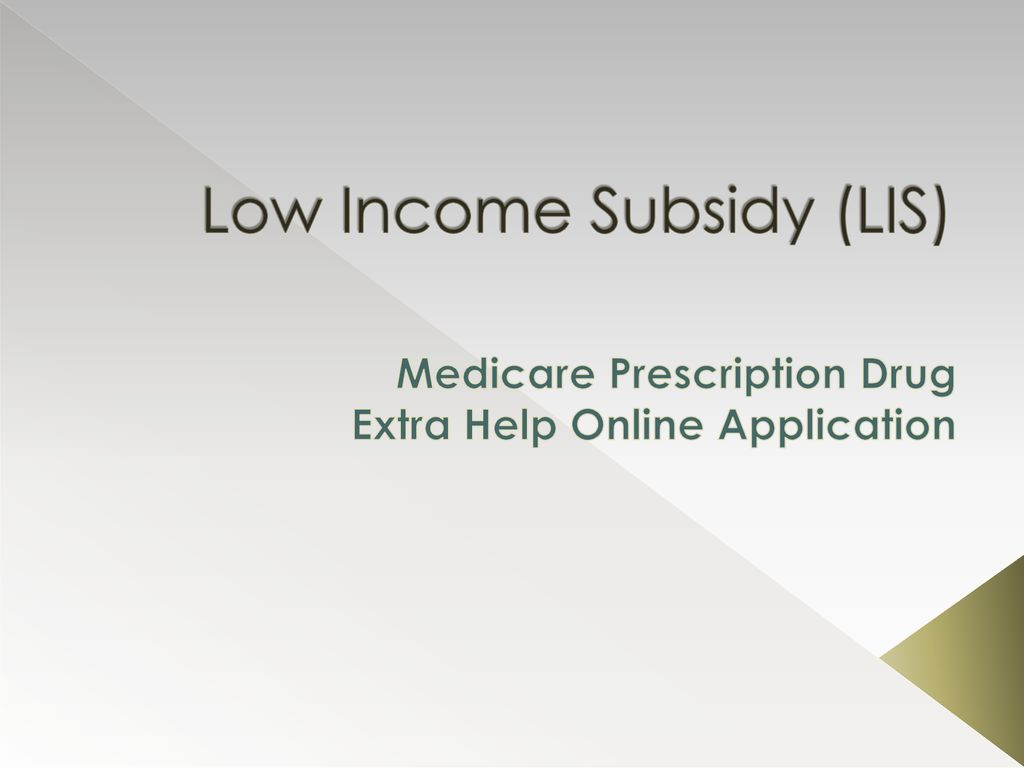 Low income subsidy lis ppt download