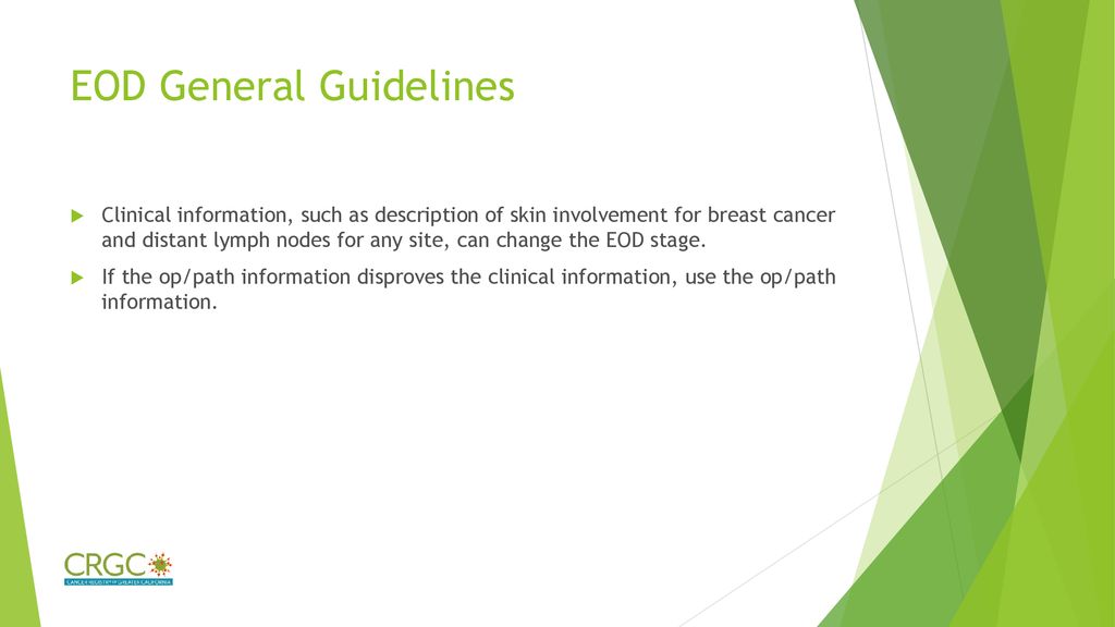 EOD General Guidelines