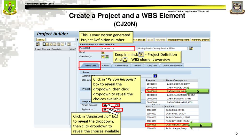 Create Project Definition/Order and Work Breakdown Structure Element  (Direct Charge) Show Slide 1: Create Project Definition/Order and Work  Breakdown Structure. - ppt download