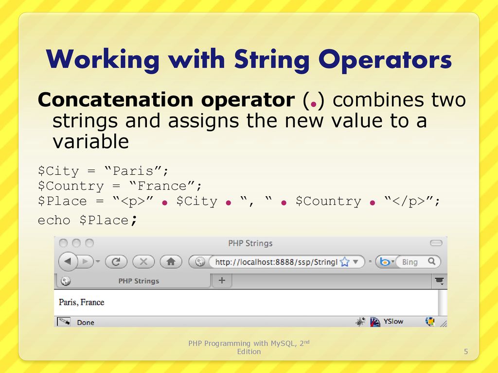Chapter 3 Manipulating Strings PHP Programming with MySQL 2nd Edition ...