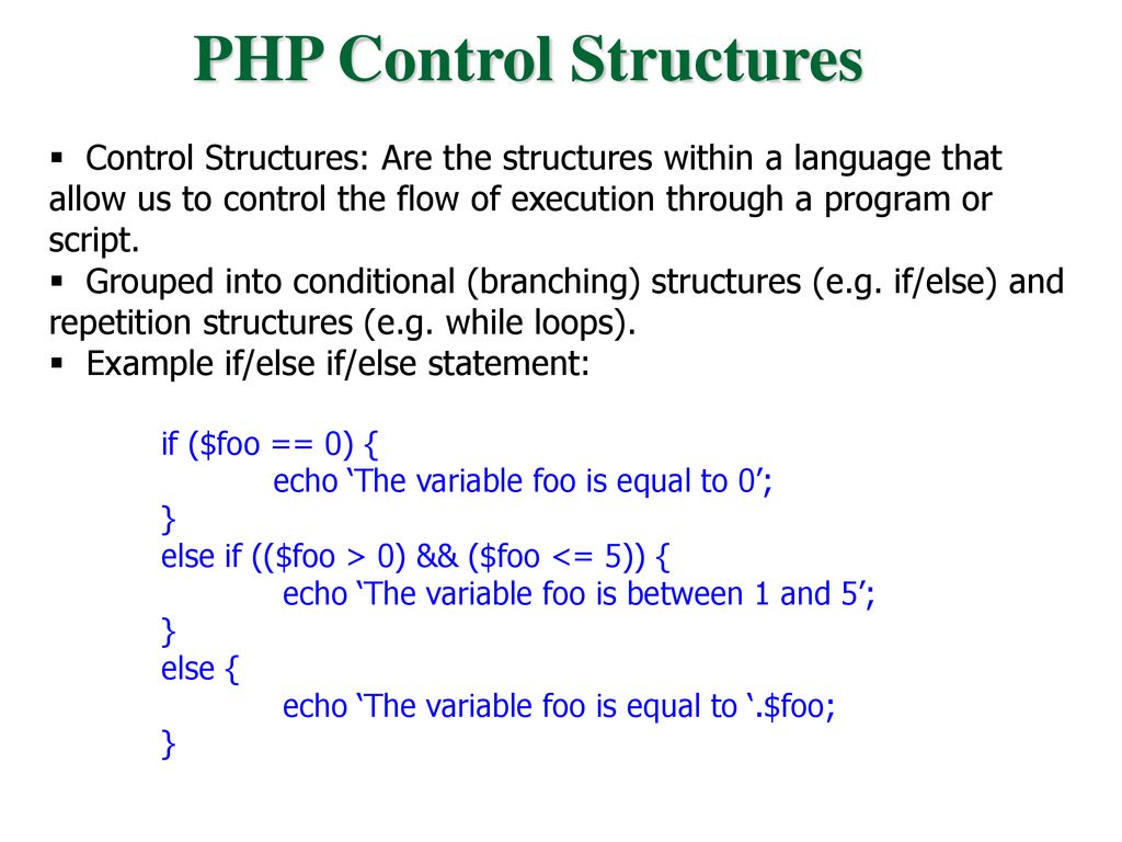 Control php