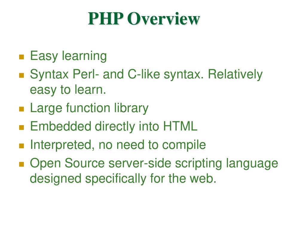 PHP. - ppt download