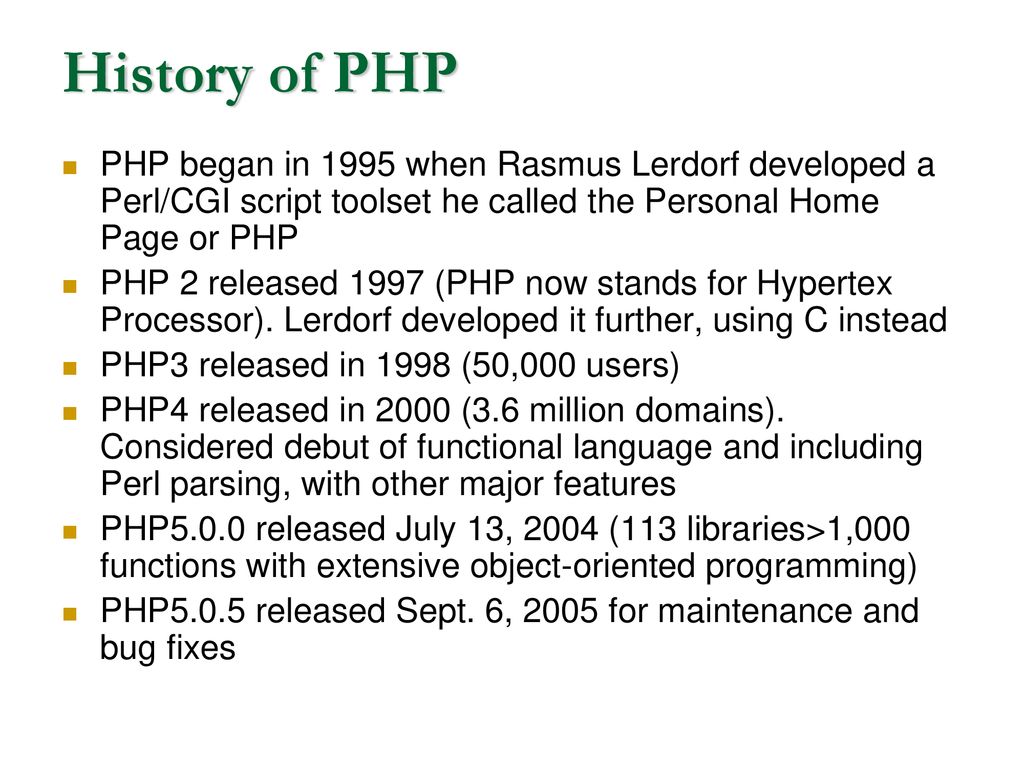 PHP. - ppt download