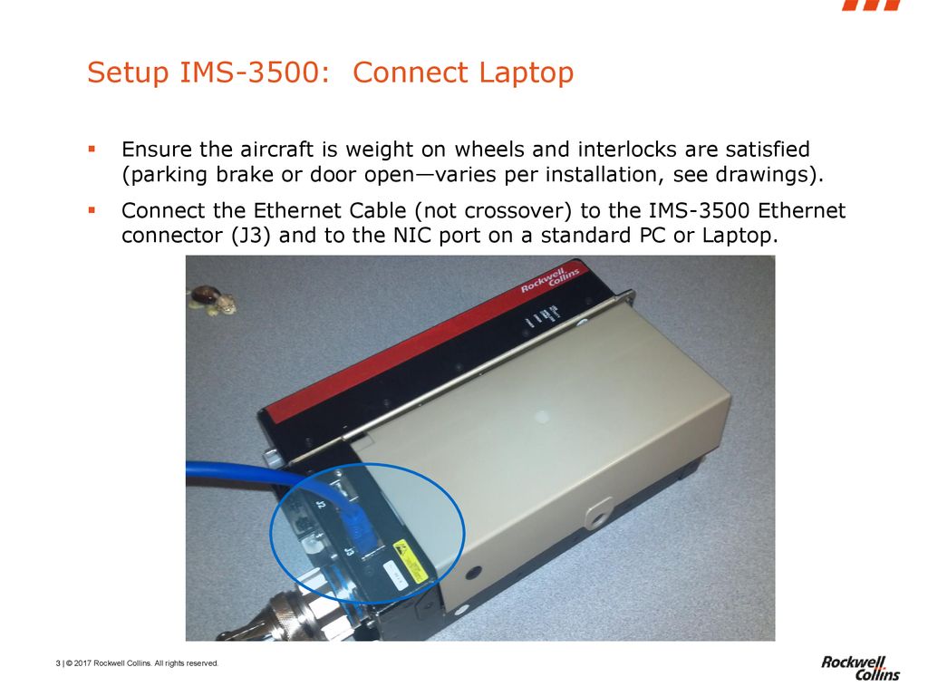 Instructions For The Setup Of The Ims 3500 And Aim System Ppt Download