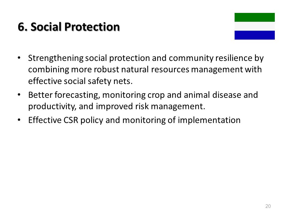 6. Social Protection