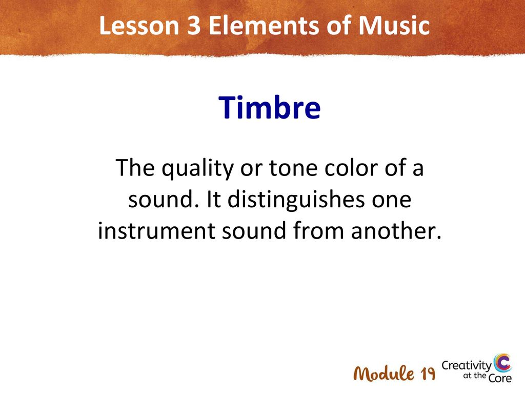 Lesson 3 Elements of Music