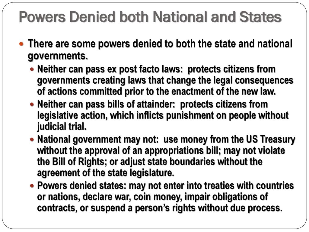 National and state powers ppt download
