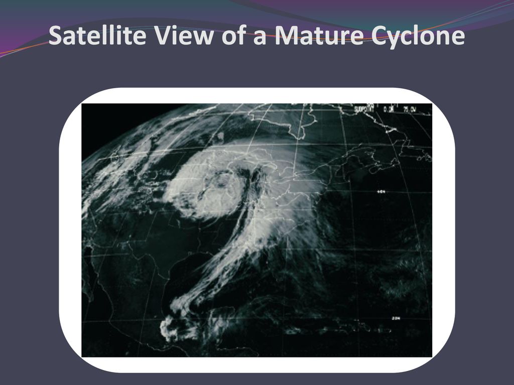 Satellite View of a Mature Cyclone