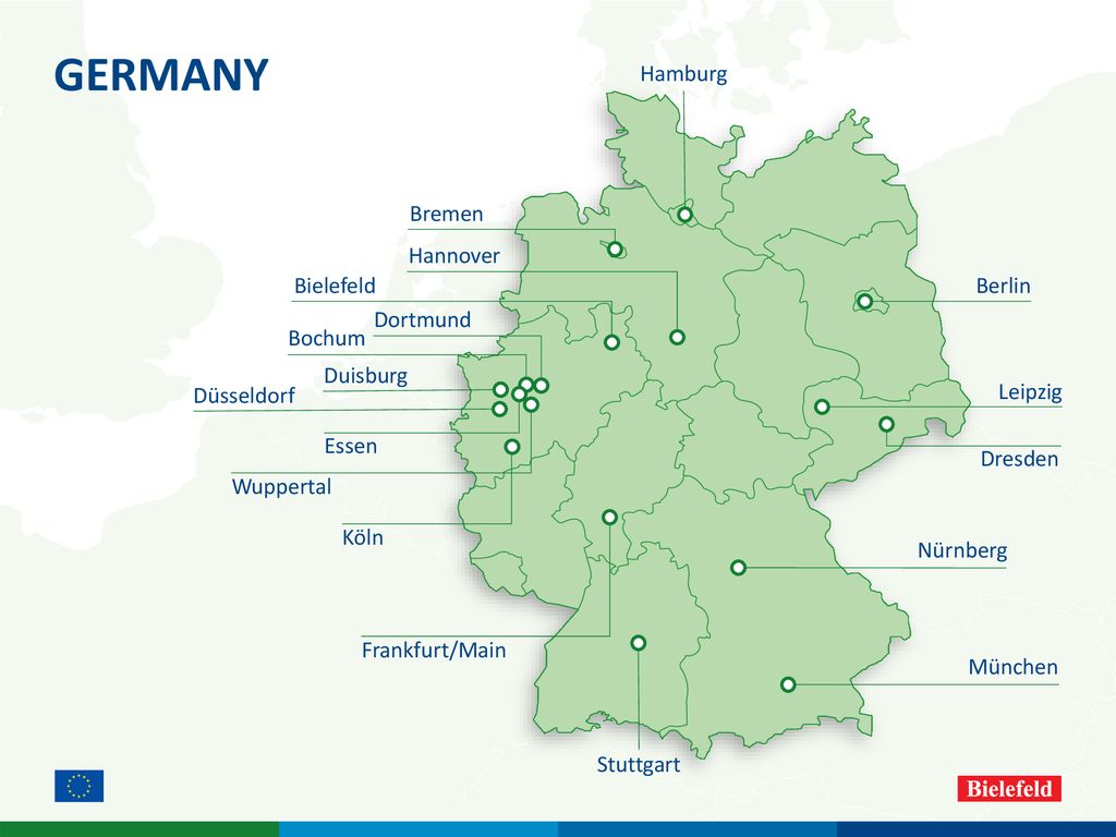 Нюрнберг на карте германии