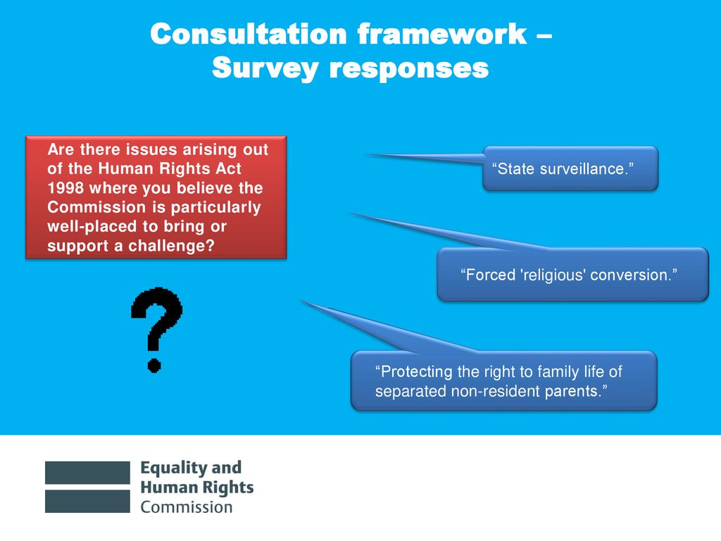 Consultation framework –