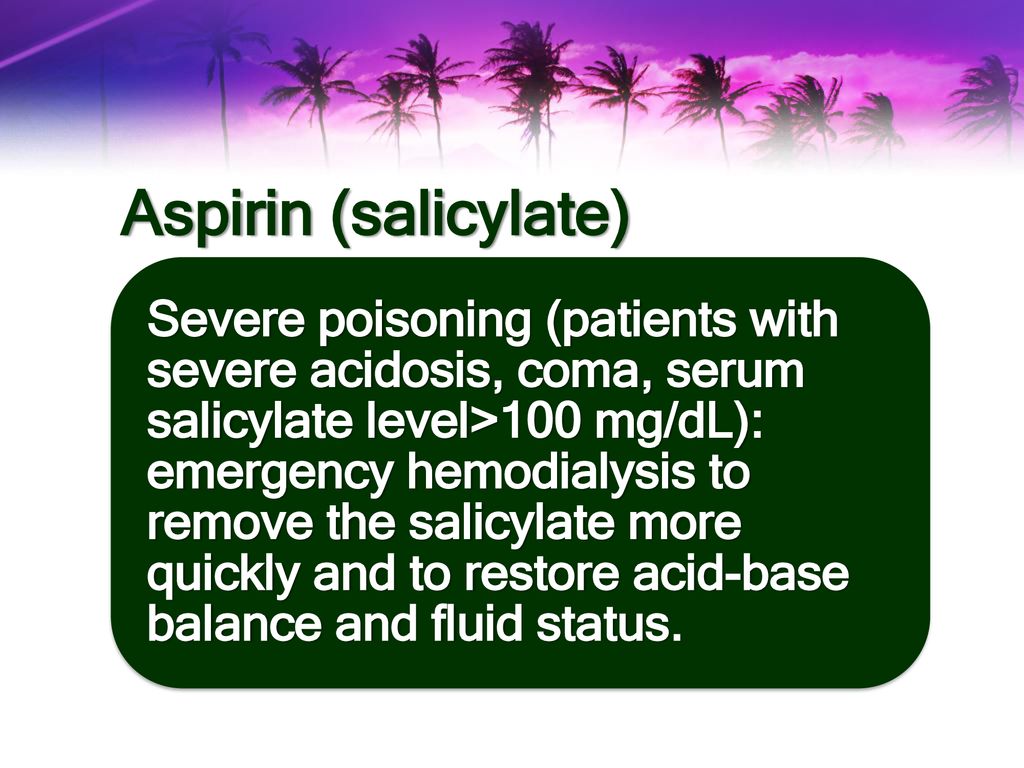 Aspirin (salicylate)