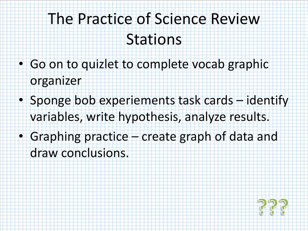 The practice of science: How do we conduct scientific investigations