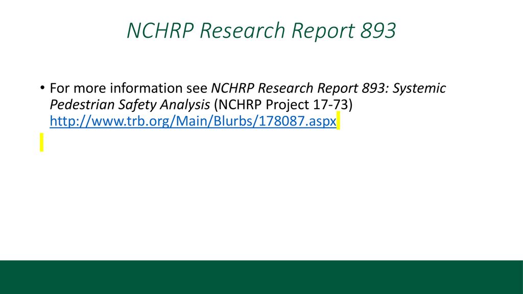 nchrp research report 969