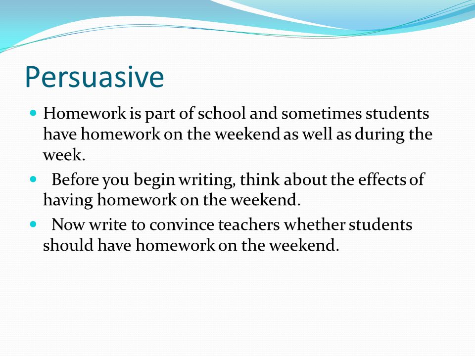 Outline sentence. Persuasive.