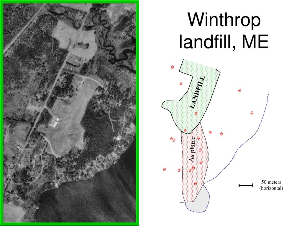 Winthrop landfill, ME LANDFILL As plume 50 meters (horizontal)