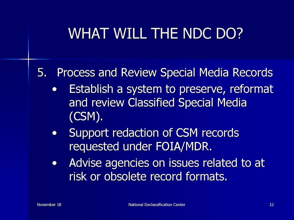National Declassification Center - Ppt Download