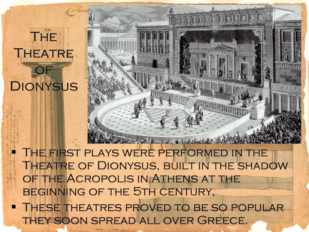 Parts of theatre. Сообщение на тему театр Диониса. Текст at the Theatre. Dionysus Theatre. Стих at the Theatre.