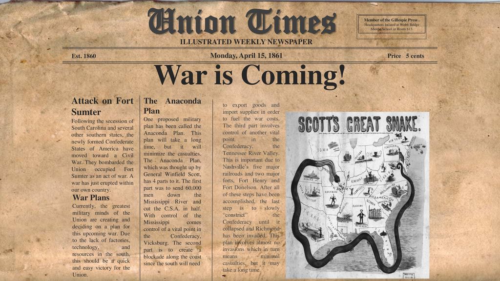 Winfield Scott Anaconda Plan