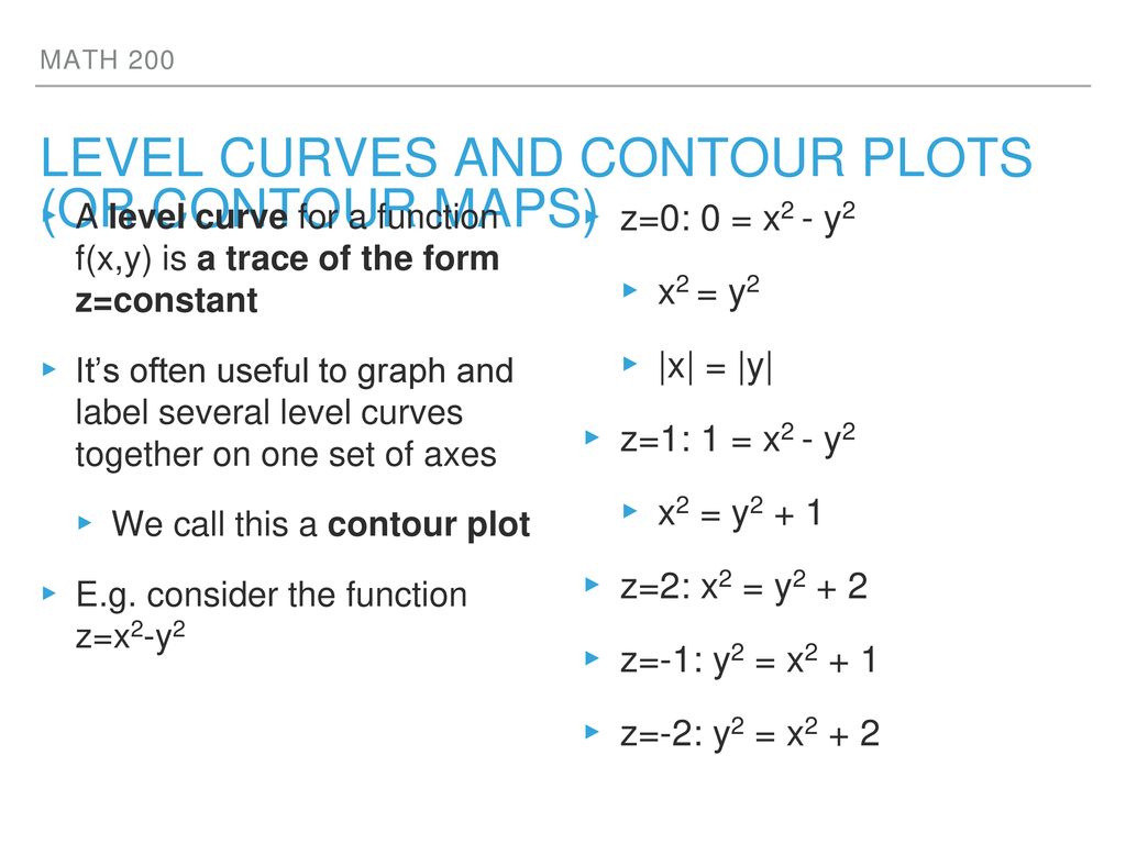 Functions Of Several Variables Ppt Download